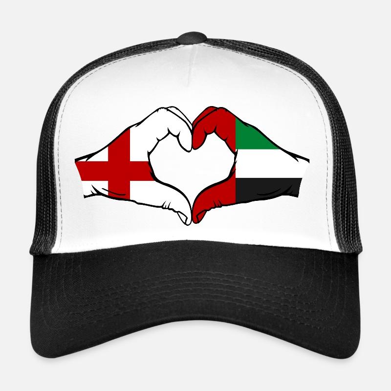 Angleterre, Émirats arabes unis, Cœur Casquette trucker 