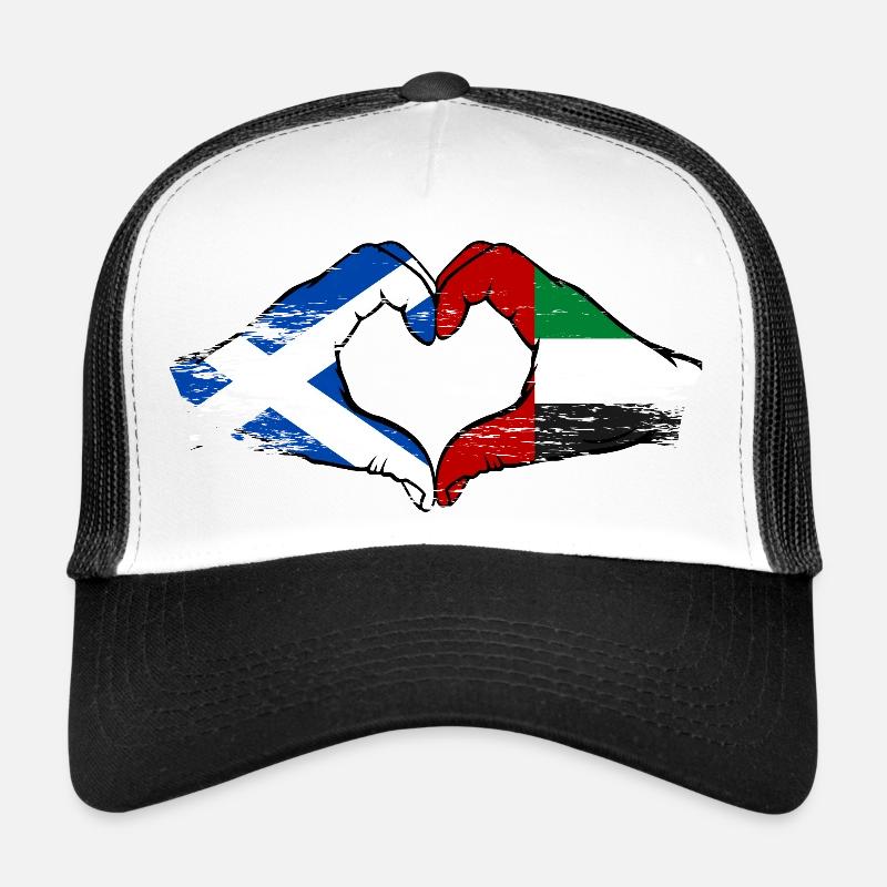 Écosse Émirats arabes unis Drapeau Casquette trucker 