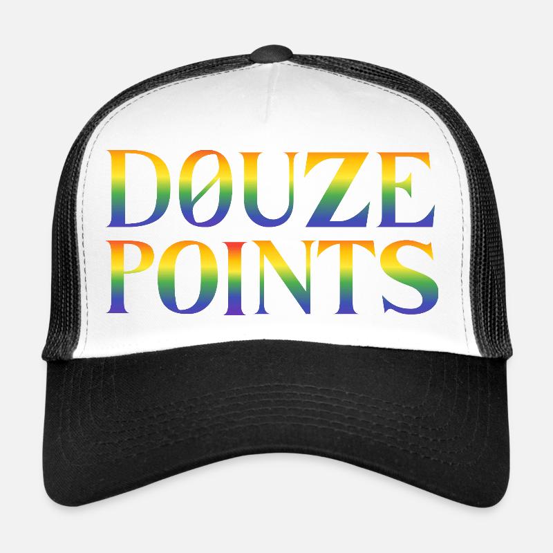 Douze Points Eurovision song contest - Trucker Cap - white/black