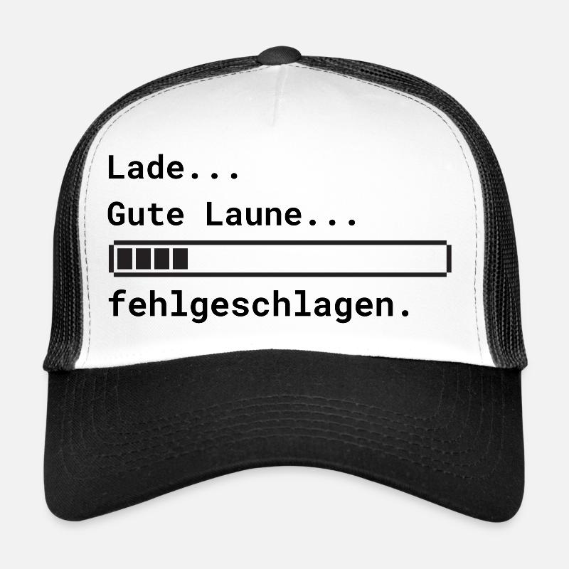 Lade Gute Laune - Trucker Cap - Weiß/Schwarz
