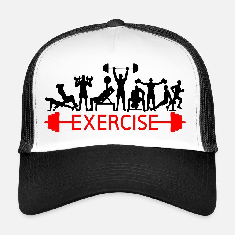 Exercise - Trucker Cap - Weiß/Schwarz