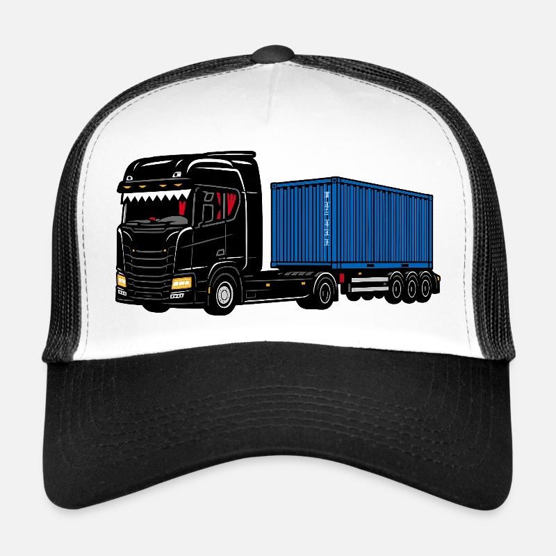 Container truck" on the road Trucker Cap