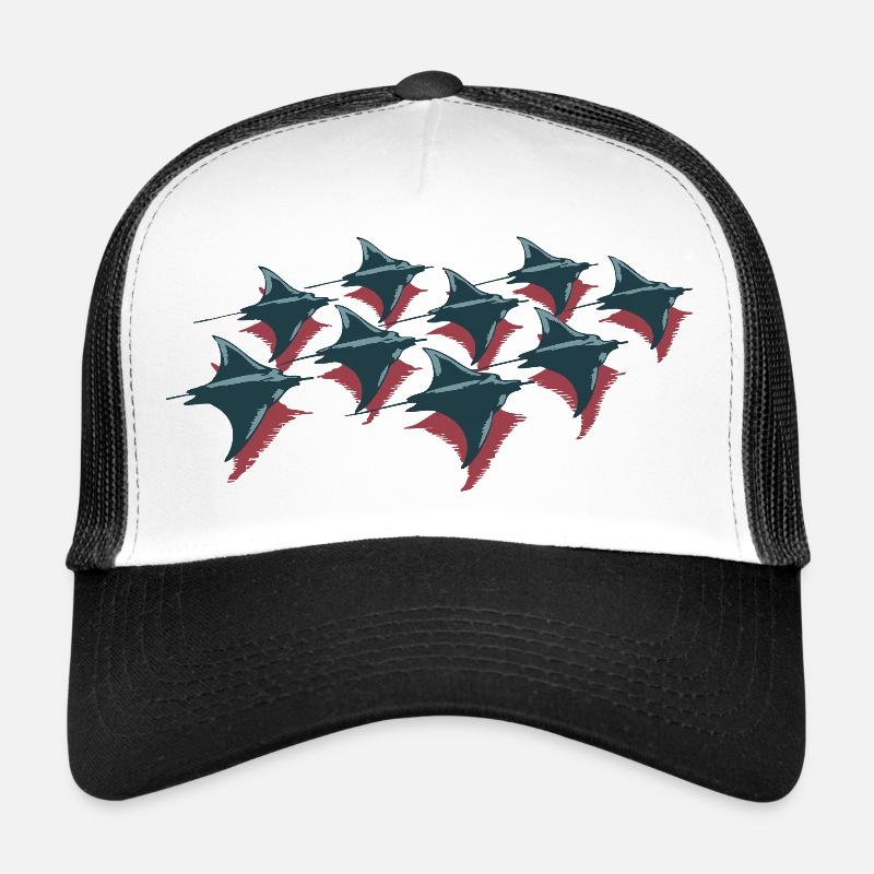 Banc de raies manta – Un monde sous-marin élégant Casquette trucker 