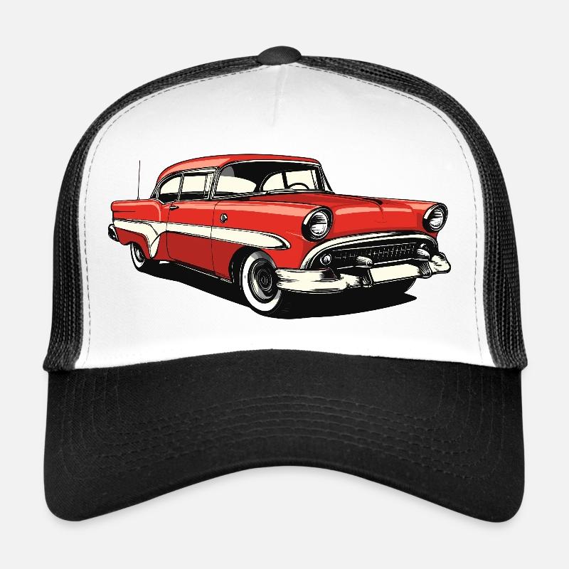 Retro Klassischer US-Auto Druck Trucker Cap