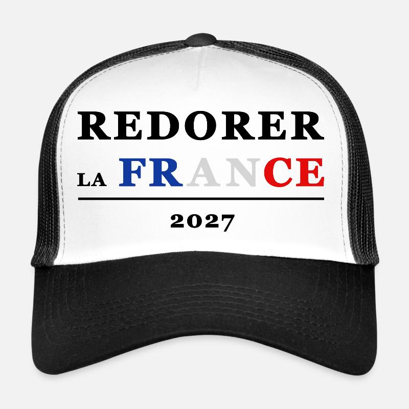FRANKREICH WIEDERHERSTELLEN 1 - Trucker Cap - Weiß/Schwarz
