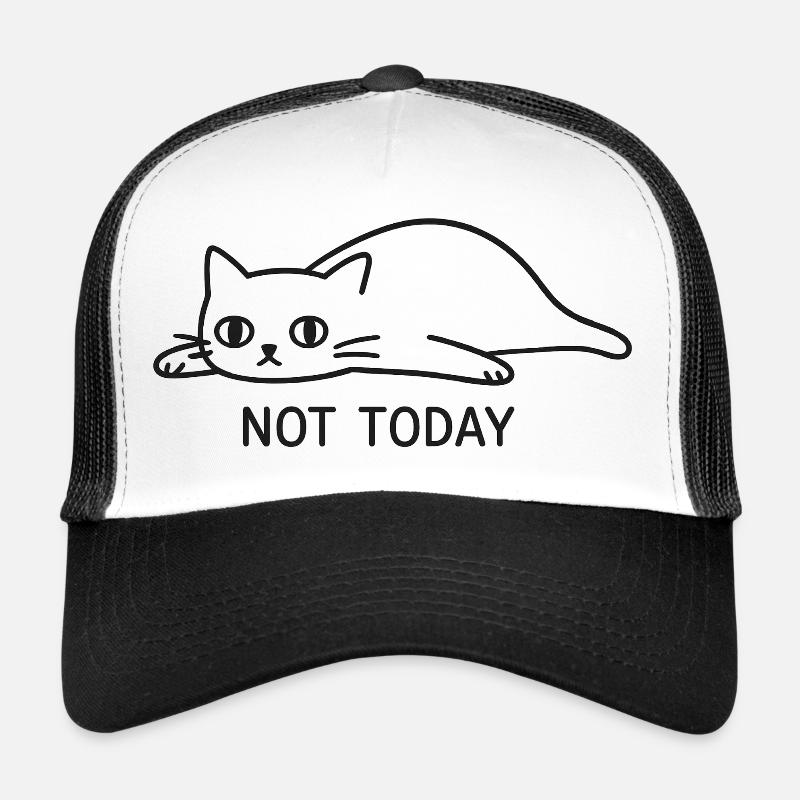 Nicht heute - Trucker Cap - Weiß/Schwarz