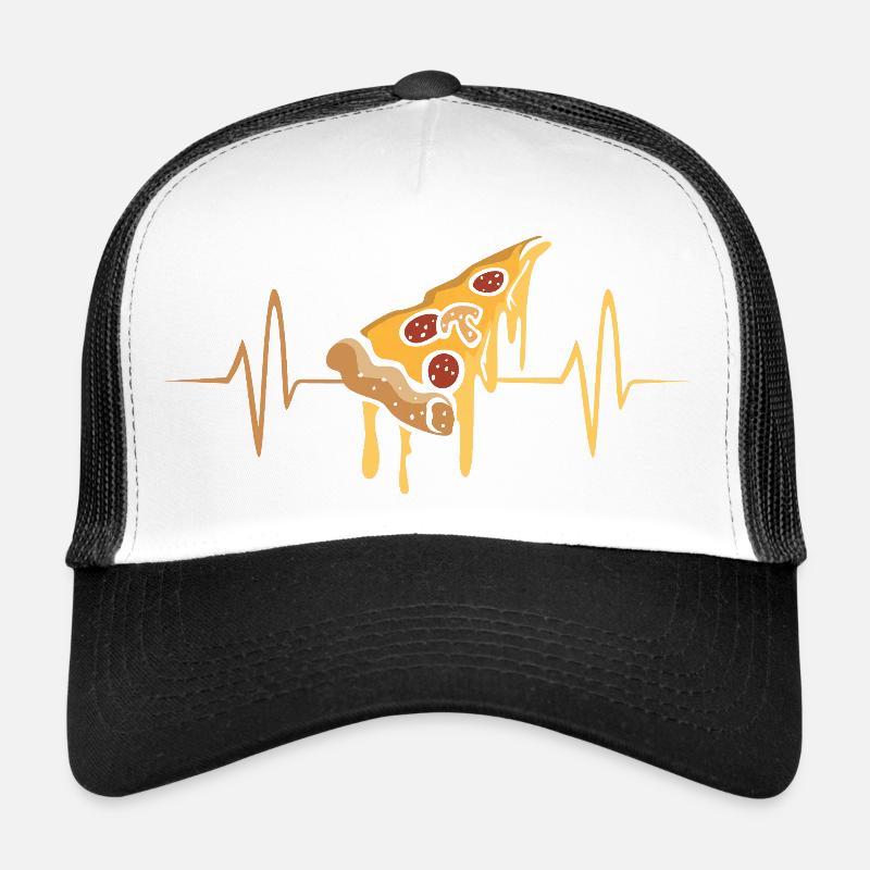 Pizza Pulse Heartbeat Trucker Cap