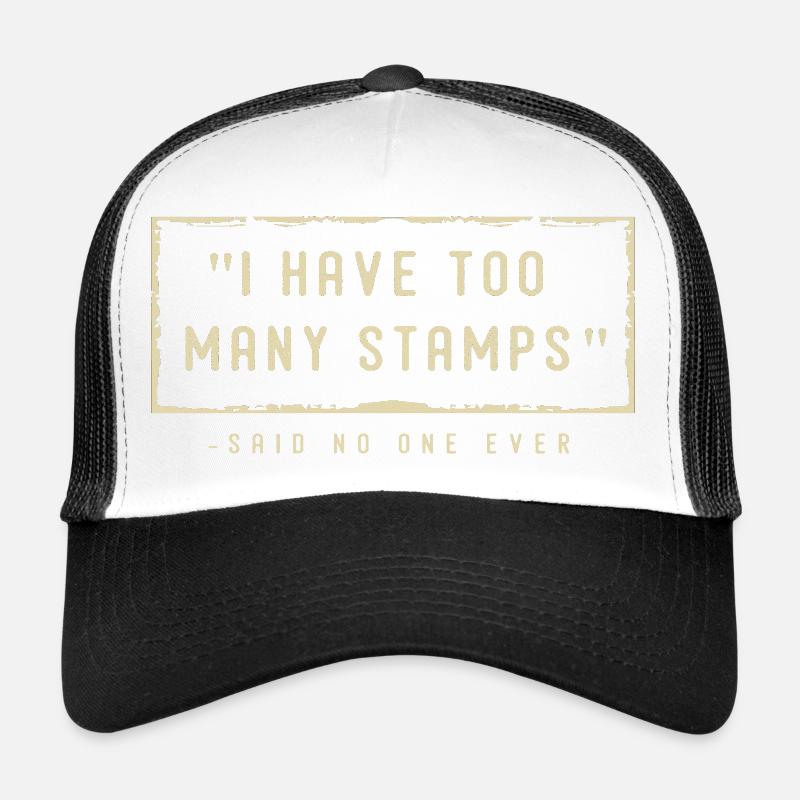 Stamp Collection Philatelist Stamps Trucker Cap