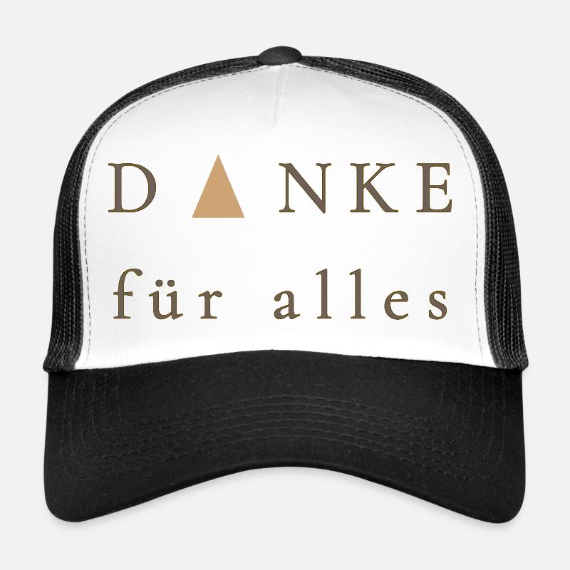 Thank you for everything - Elegant gift - Trucker Cap - white/black