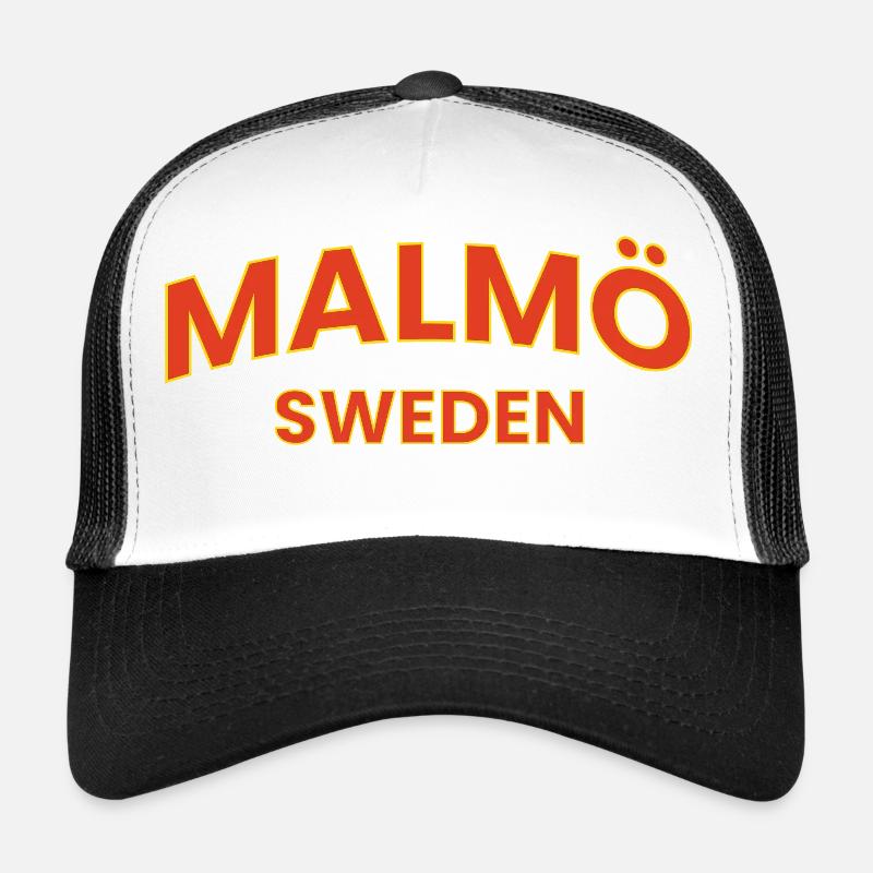Logo en gras de Malmö Suède Casquette trucker 