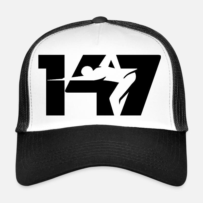 147 Snooker-Ikone (Schwarz) Trucker Cap