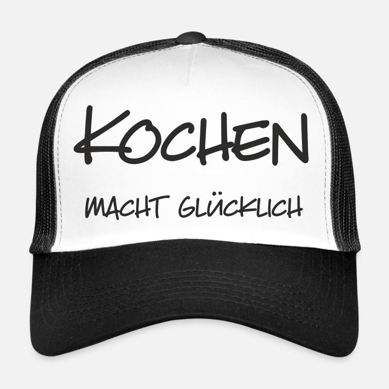 Cuisiner vous rend heureux – lettrage pour Kochliebha Casquette trucker 