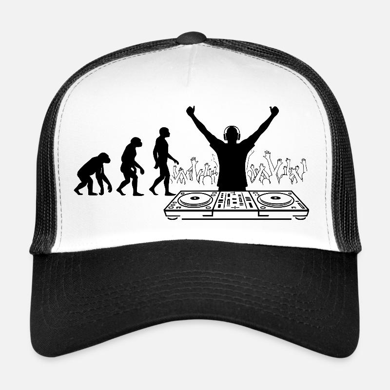 Evolution to DJ Humor Fun Trucker Cap