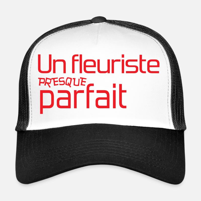 Fleuriste presque parfait design rouge Casquette trucker 