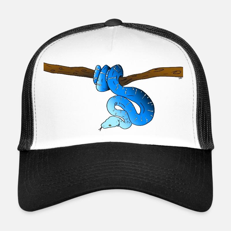Blaue Schlange Trucker Cap