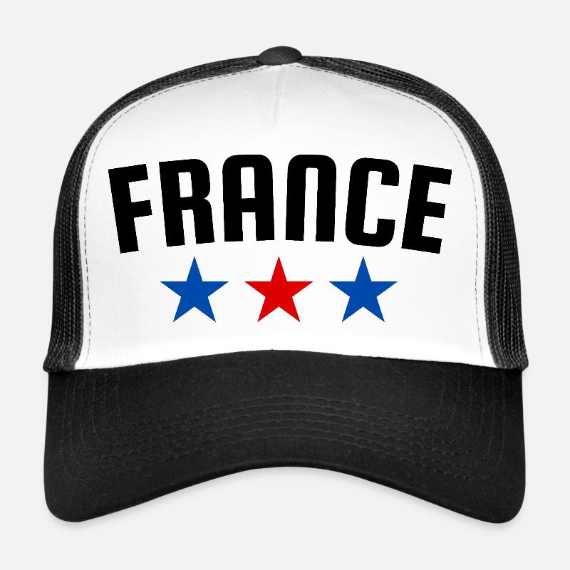 France Three Star Design B Trucker Cap