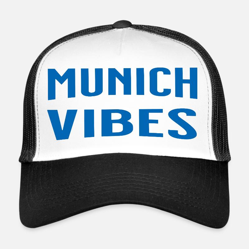Munich Vibes - Casquette trucker  - blanc/noir