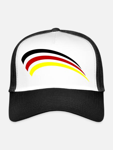 Germany Flag Design - Trucker Cap - white/black - Front