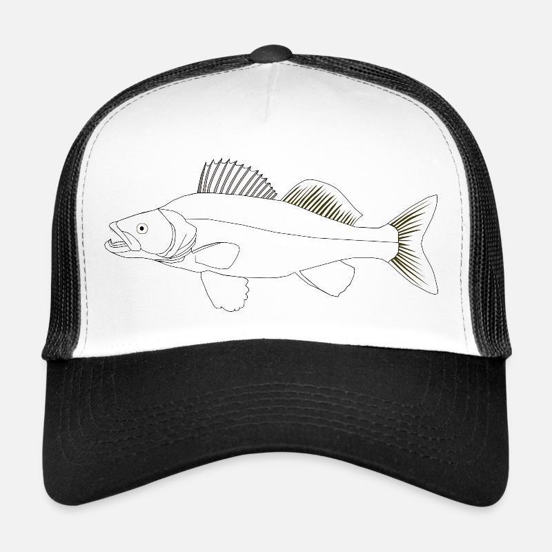 Cible poissons Zander Casquette trucker 