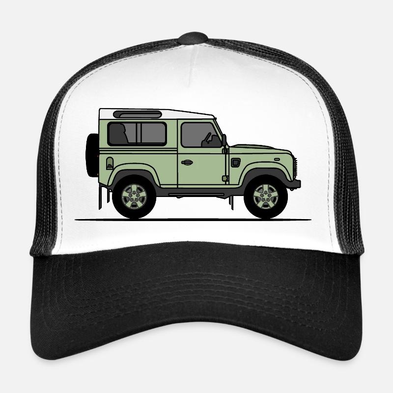 Verteidiger 90 - Trucker Cap - Weiß/Schwarz