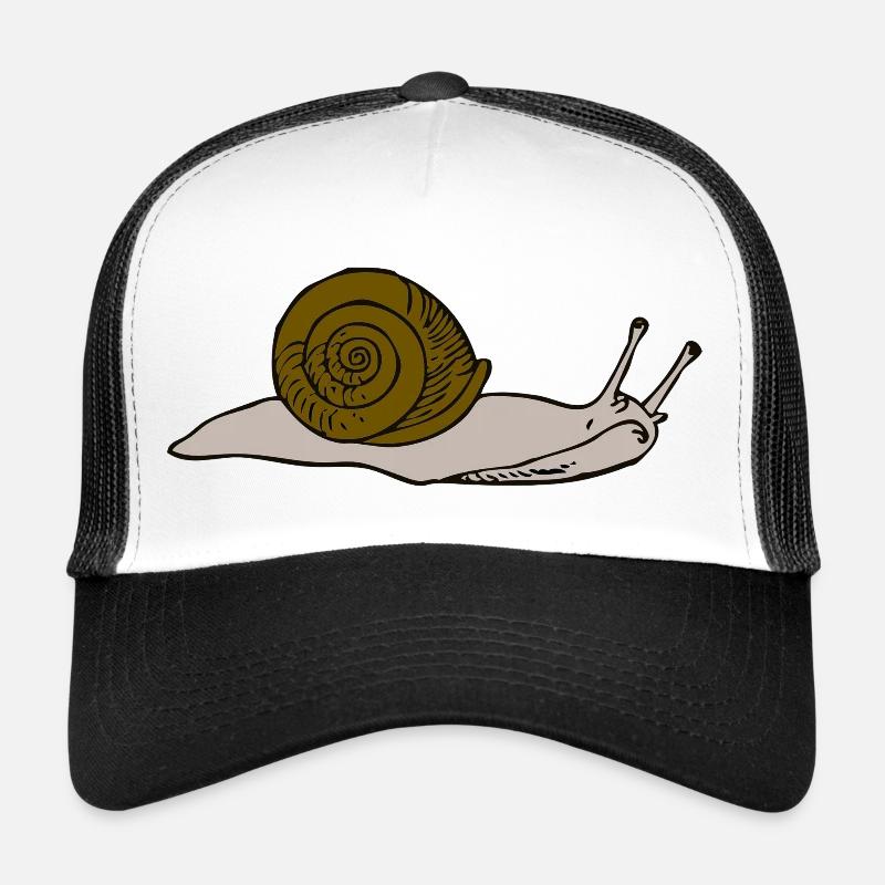 Brown snail Trucker Cap