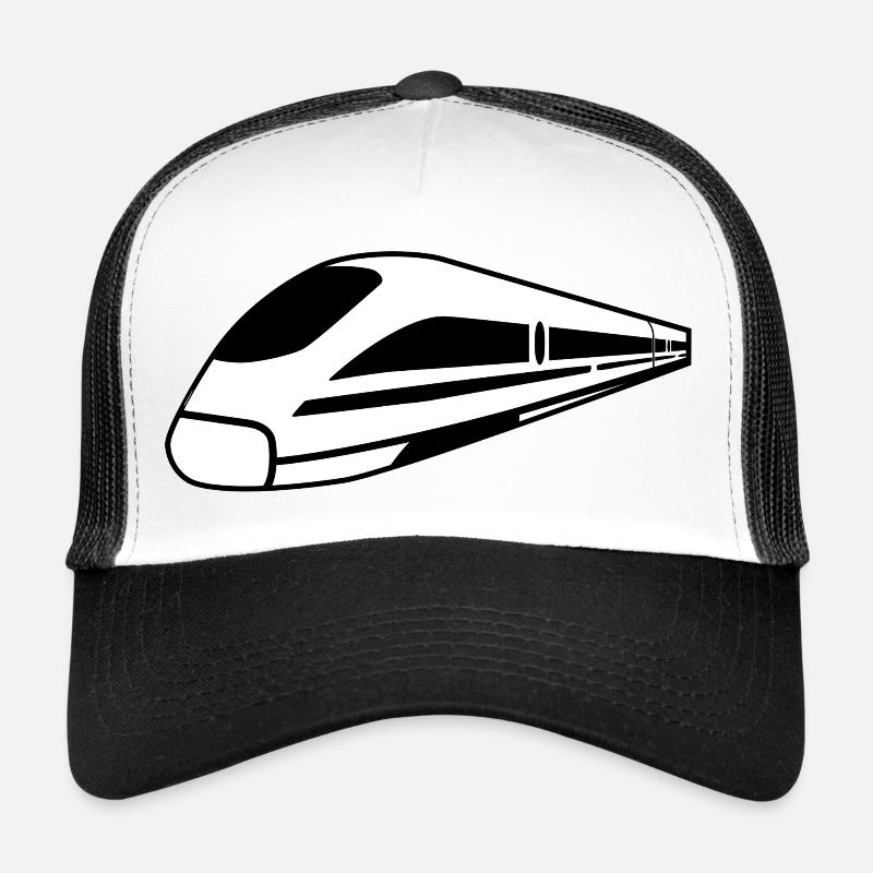 Train - Casquette trucker  - blanc/noir
