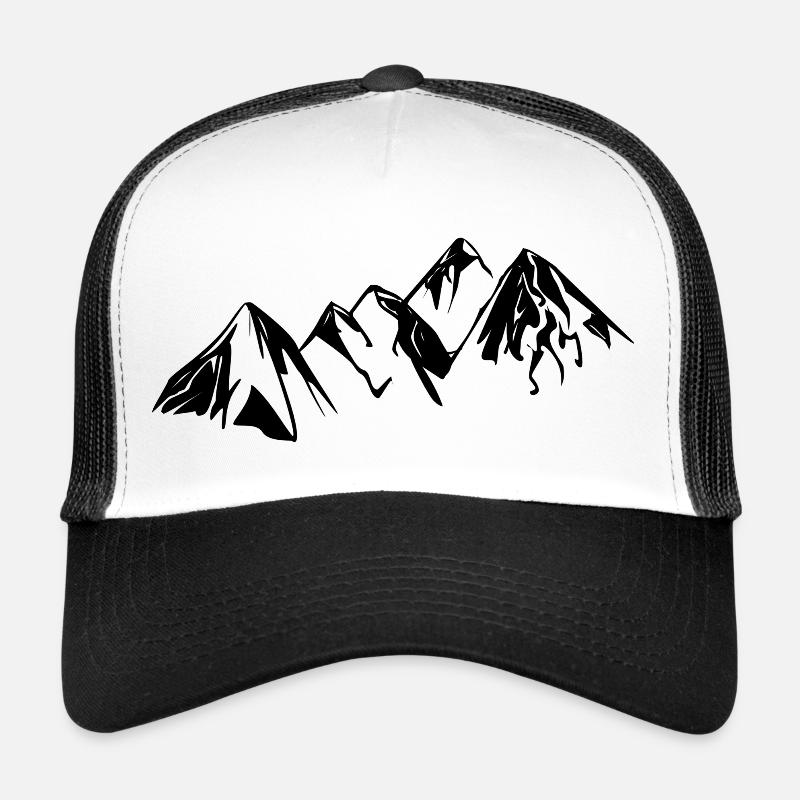 Bergische Landschaft - Trucker Cap - Weiß/Schwarz