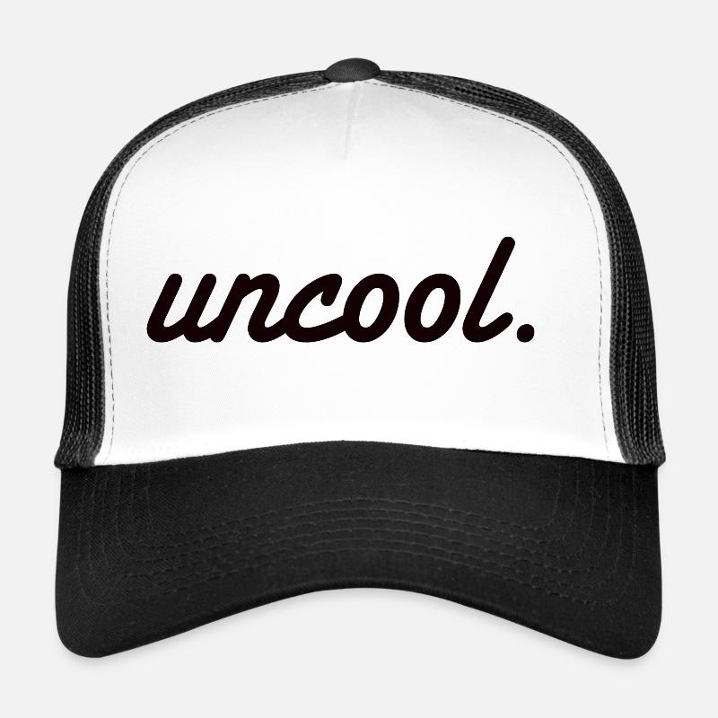 pas cool - Casquette trucker  - blanc/noir