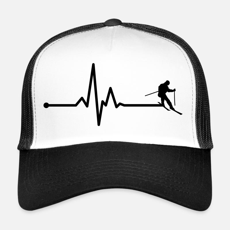 Ski sincère - Casquette trucker  - blanc/noir