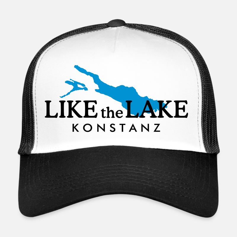 Like the Lake - Konstanz am Bodensee - Trucker Cap - Weiß/Schwarz