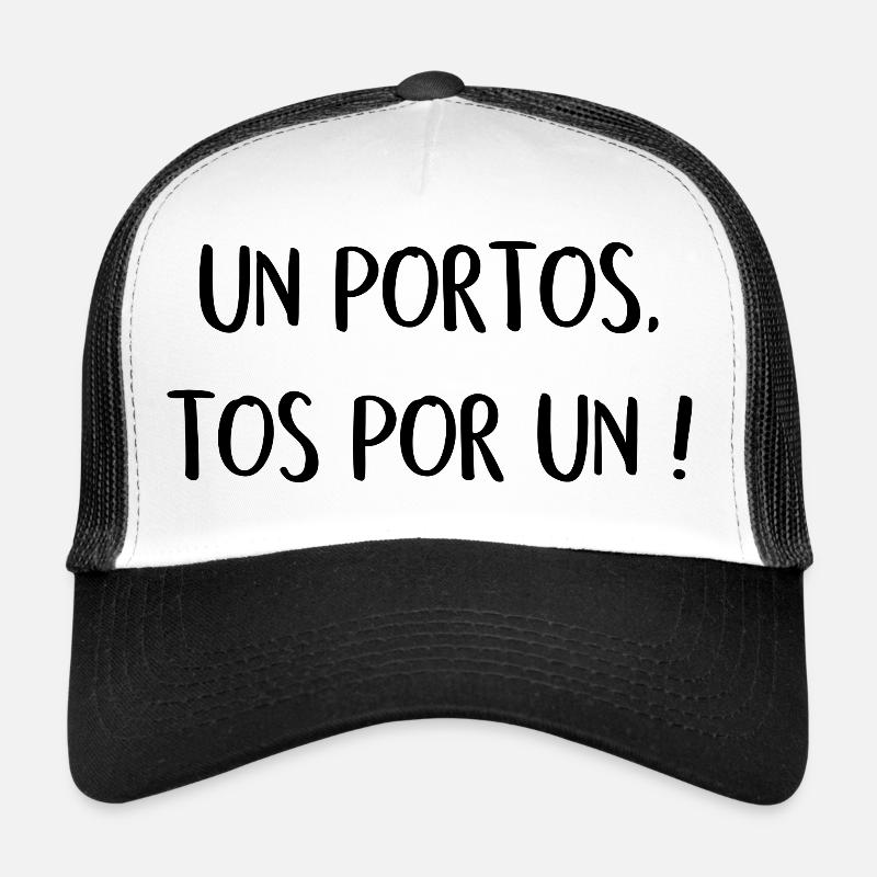 Portos - Trucker Cap - Weiß/Schwarz
