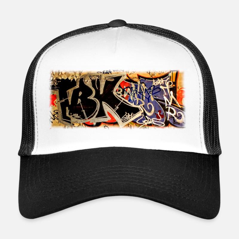 Graffiti - Trucker Cap - Weiß/Schwarz