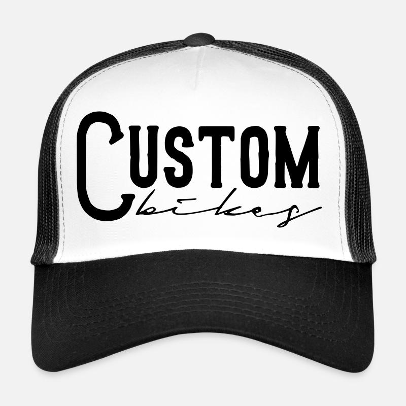 custom bikes bobber tuner chopper moto sticker Casquette trucker 