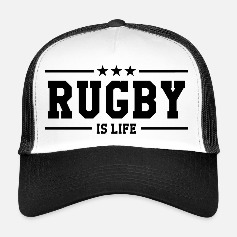 Rugby - Trucker Cap - Weiß/Schwarz