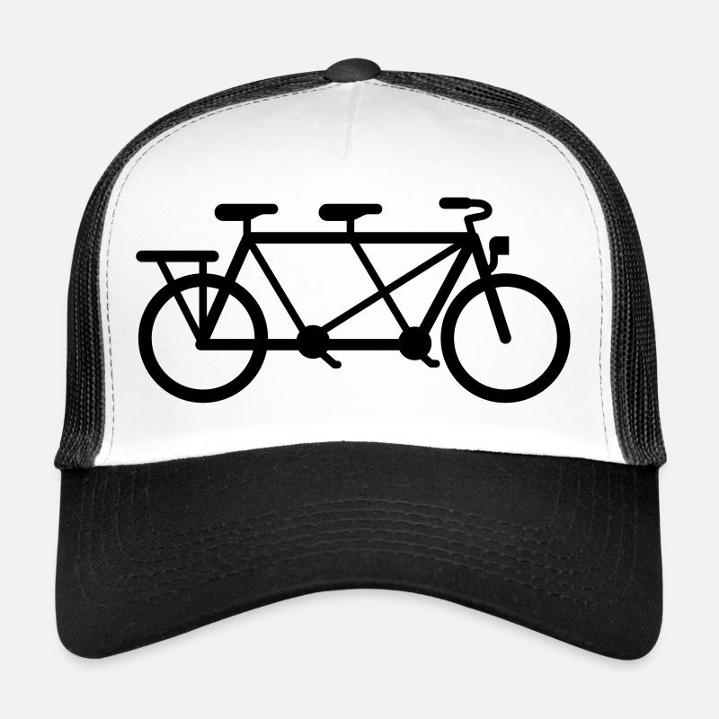 Tandem Fahrrad - Trucker Cap - Weiß/Schwarz