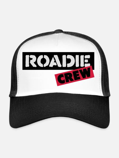 roadie - Trucker Cap - white/black - Front