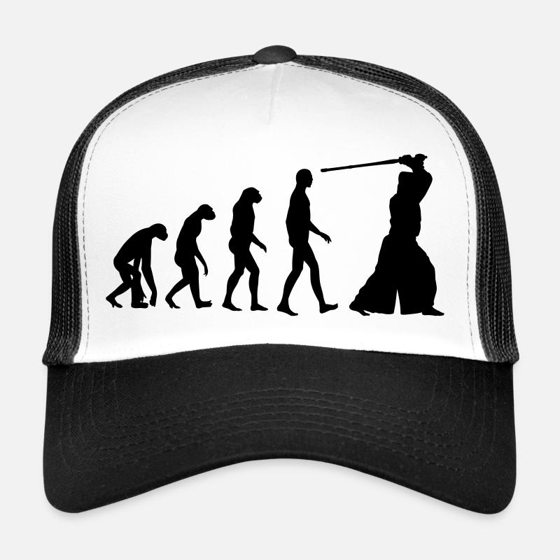 Kendo / Kendoka / Martial Arts / Samurai - Trucker Cap - white/black