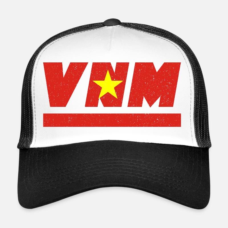 Drapeau du Vietnam drapeau VNM Casquette trucker 