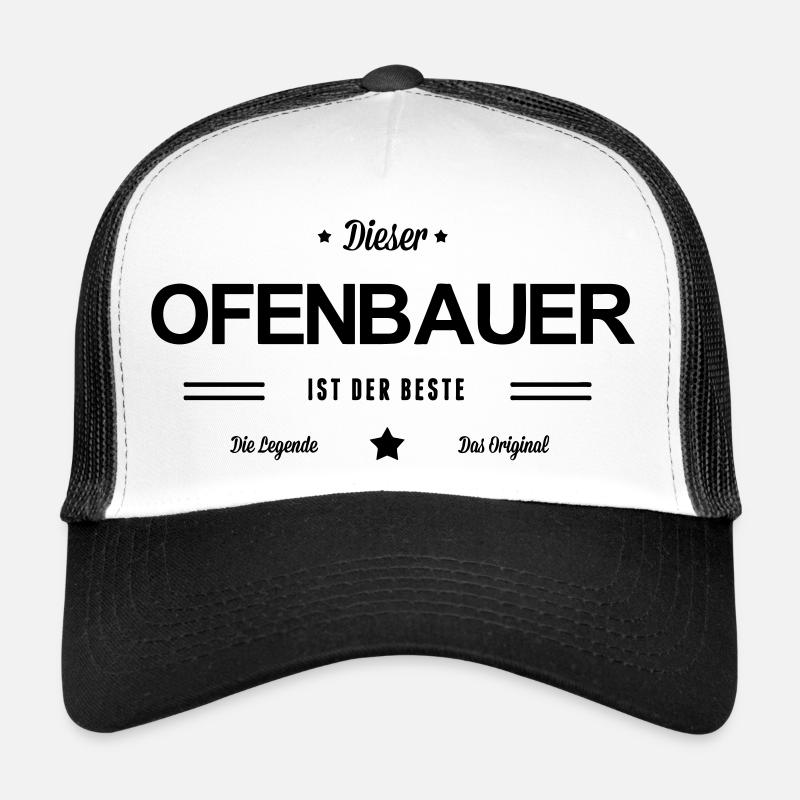 Bester Ofenbauer - Trucker Cap - Weiß/Schwarz