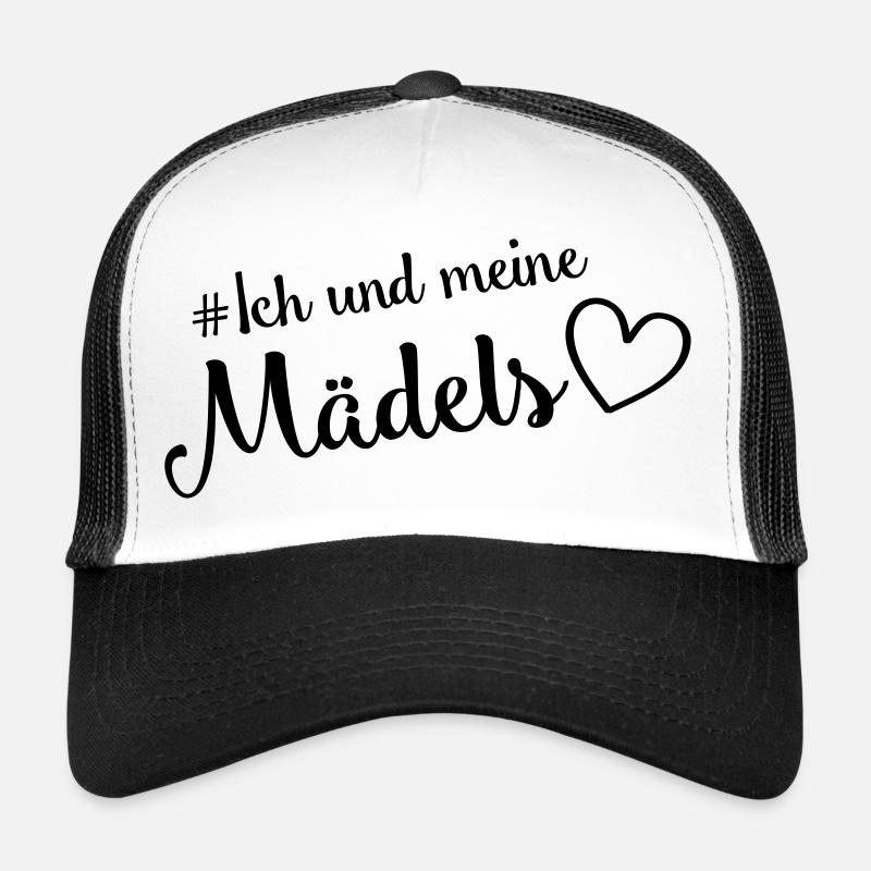 maedels ich und meine - Trucker Cap - Weiß/Schwarz