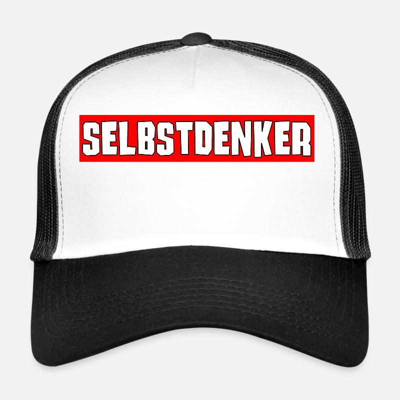 Selbstdenker - Trucker Cap - Weiß/Schwarz
