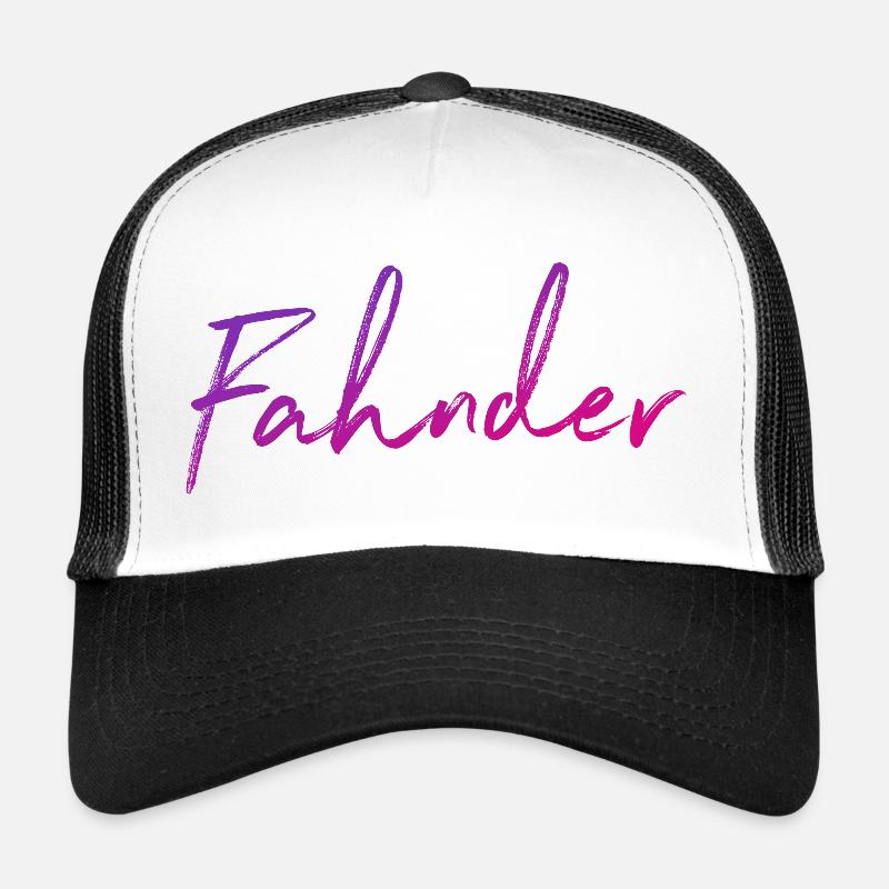 FAHNDER - Trucker Cap - Weiß/Schwarz