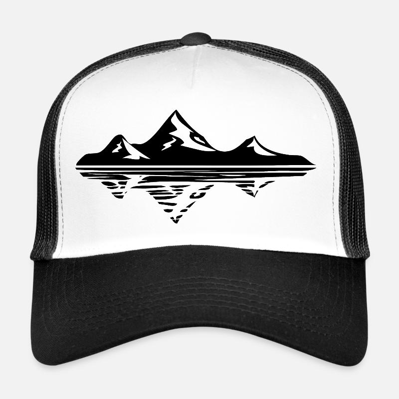 Berg Berge - Trucker Cap - Weiß/Schwarz