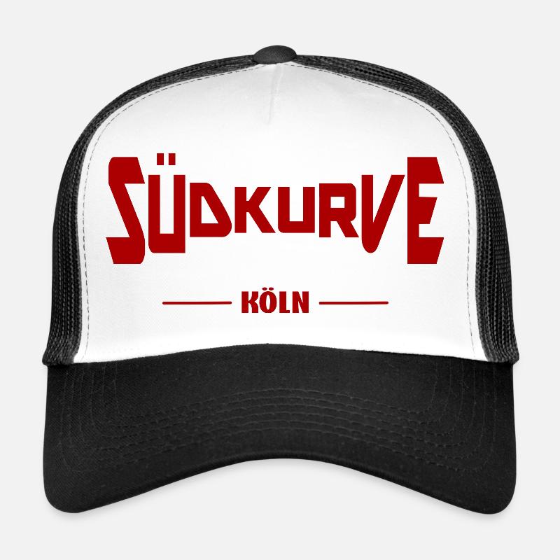 Südkurve Köln - Trucker Cap - Weiß/Schwarz