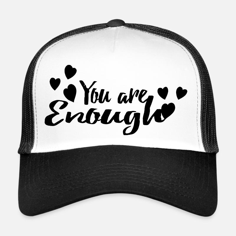 Du bist genug - Trucker Cap - Weiß/Schwarz