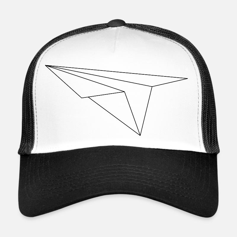 PaperPlane - Trucker Cap - Weiß/Schwarz