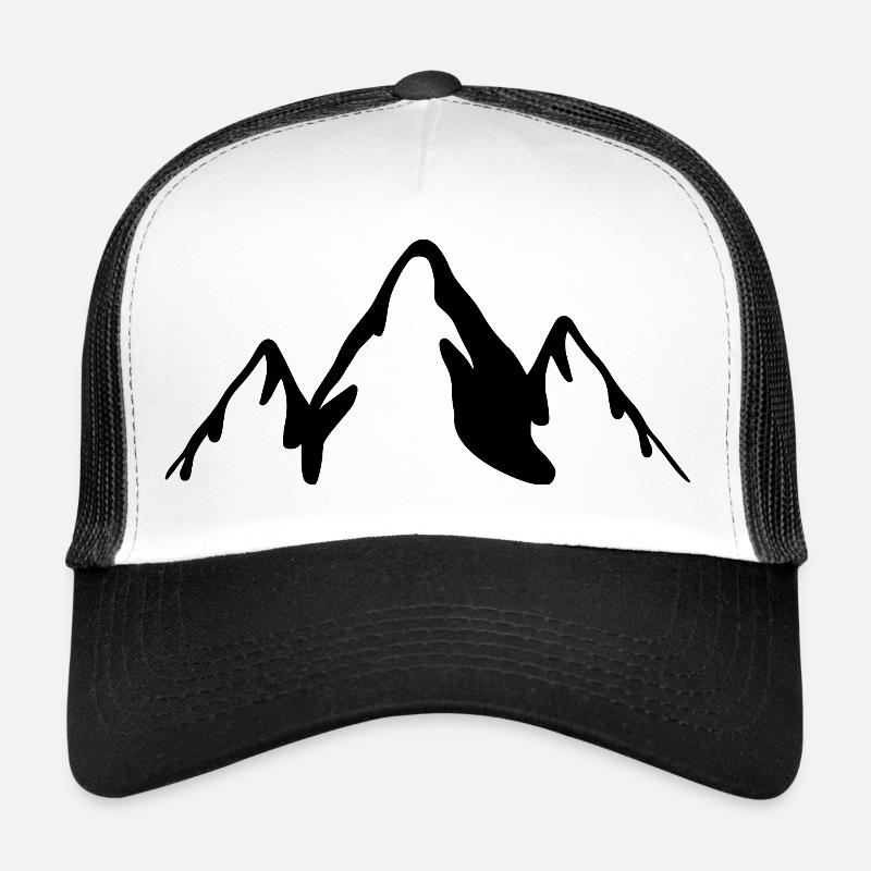 Montagnes Noir Casquette trucker 