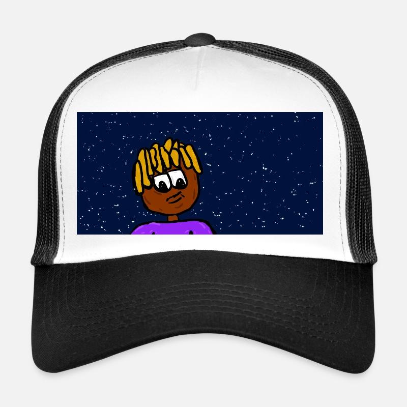 Rapper in Universe - Trucker Cap - Weiß/Schwarz