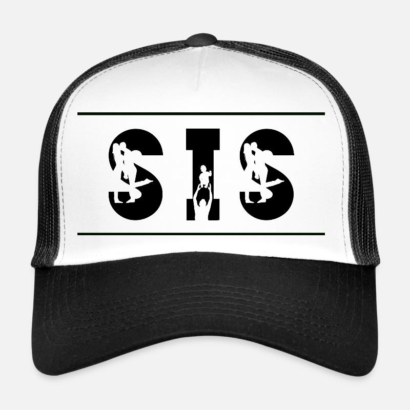 Schwerster Schriftzug - Trucker Cap - Weiß/Schwarz