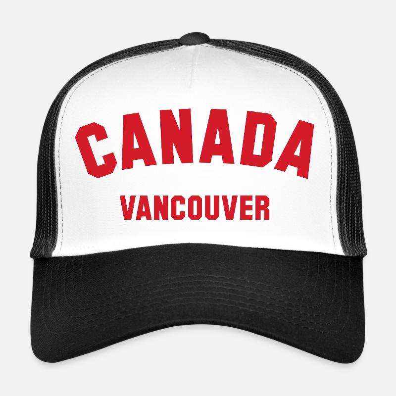 VANCOUVER, Canada Kanada - Casquette trucker  - blanc/noir